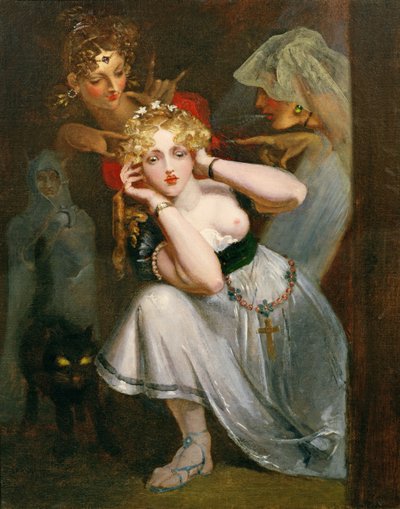 Bertalda Frightened by Apparitions by Theodor M. von Holst